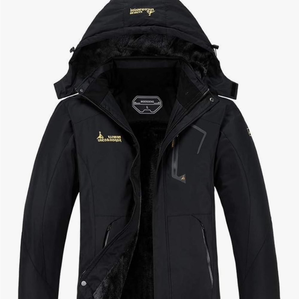 Black Women’s XL Winter Waterproof Jacket
